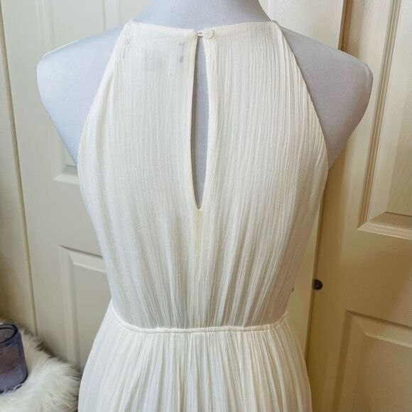 Lulu’s For Life White/Cream Embroidered Maxi Dress size Small - Picture 6 of 14